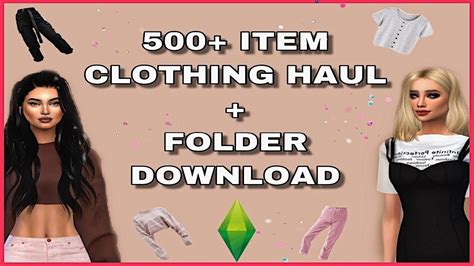 ts4 clothing cc folder